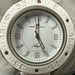 Oceanaut Acqua Sport Womens White Dial  Gold Tone Watch